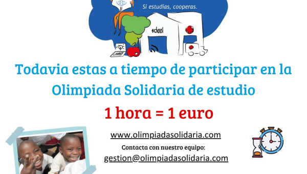 Queda 1 mes para que comience la edición 20 de la Olimpiada Solidaria de Estudio, y todavía estás a tiempo de inscribirte.  No pierdas la oportunidad de unirte a este proyecto de estudio  solidario.  
